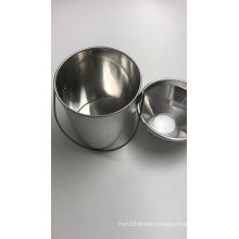 industrial iron metal bucket aluminum metal cover